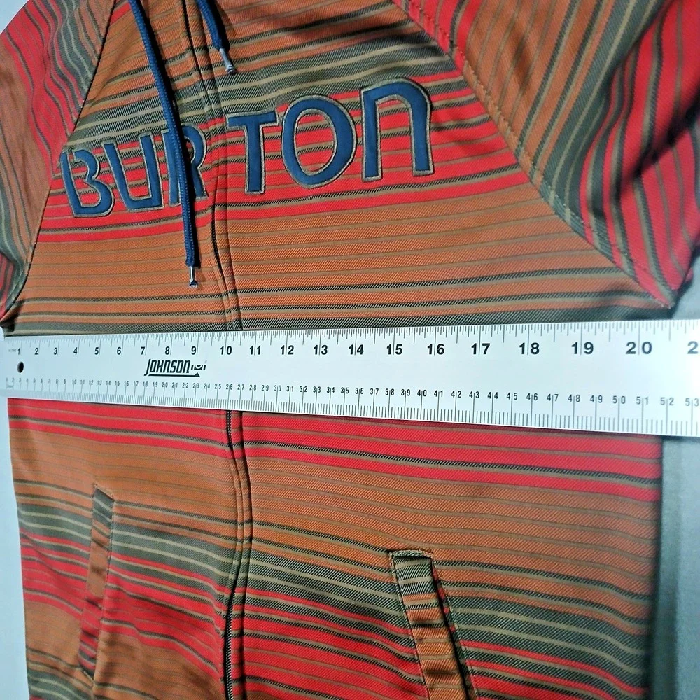 Burton Mens Columbo Snowboard Hoodie Full‎ Zip Great Color Fleece Lined Medium